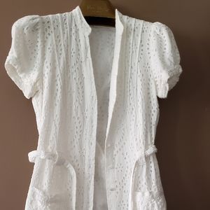 Anne Fontaine white summer dress size 38